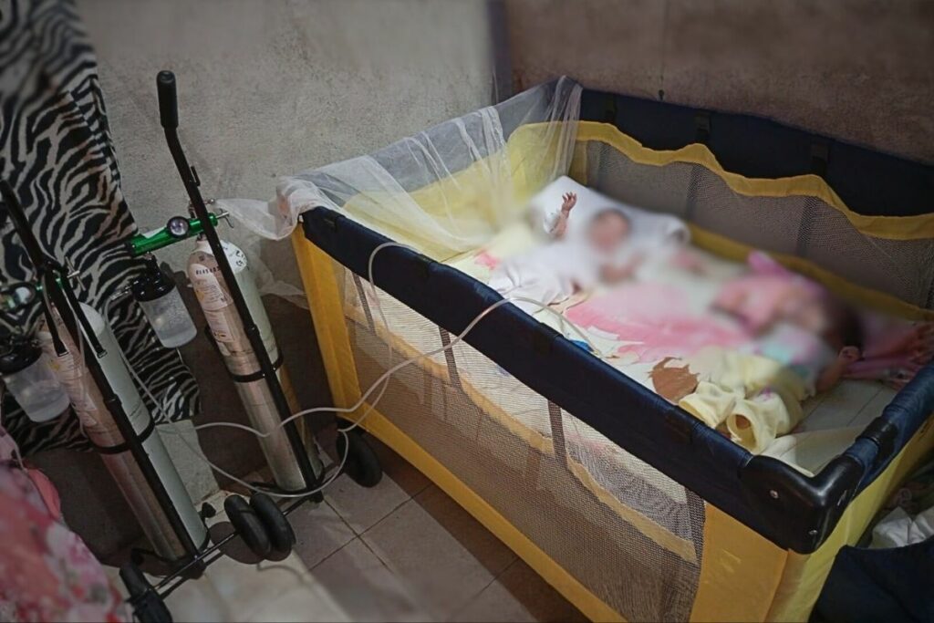 bebés con oxígeno metro Quito 