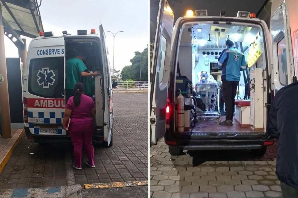 Bebés con oxígeno metro Quito 